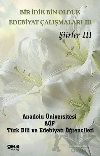 Bir İdik Bin Olduk Edebiyat Çalışmaları III - Şiirler III – Kolektif – Gece Kitaplığı kitap kapağı