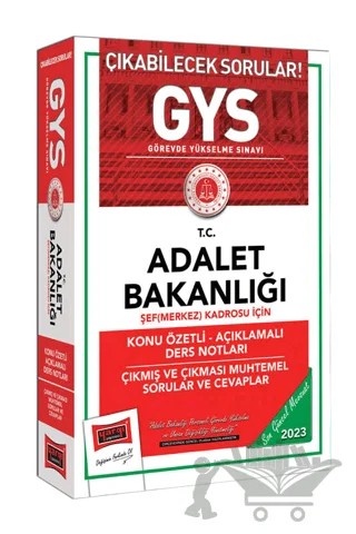 Yargı Yayınları 2023 Adalet Bakanlığı GYS Şef (Merkez) Kadrosu İçin Konu Özetli Açıklamalı – Kolektif – Yargı Yayınevi kitap kapağı