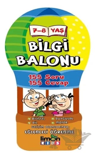 7-8 Yaş Bilgi Balonu – Kolektif – limonKIDS kitap kapağı