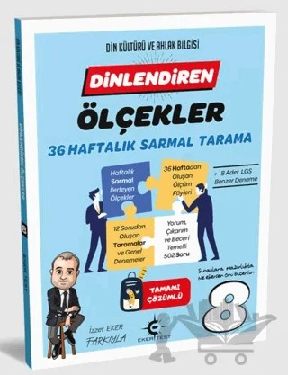 8. Sınıf Dinlendiren Ölçeklerle 36 Hafta – Kolektif – Eker Test Yayınları kitap kapağı