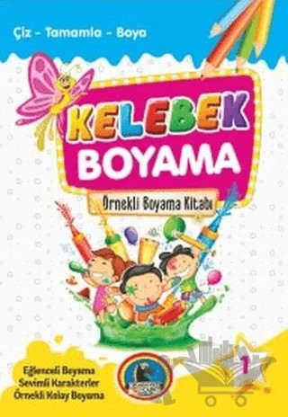 Kelebek Boyama Kitabı (8 Kitap Takım) – Kolektif – Karatay Çocuk kitap kapağı