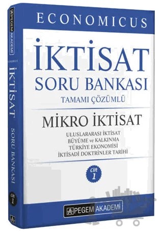 2022 KPSS A Grubu Economicus Mikro İktisat Tamamı Çözümlü Soru Bankası – Dilek Erdoğan Kurumlu – Pegem Akademi Yayıncılık kitap kapağı