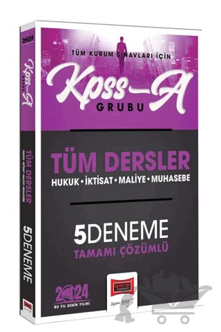 KPSS A-Grubu Tüm Dersler Tamamı Çözümlü 5 Deneme – Kolektif – Yargı Yayınevi kitap kapağı