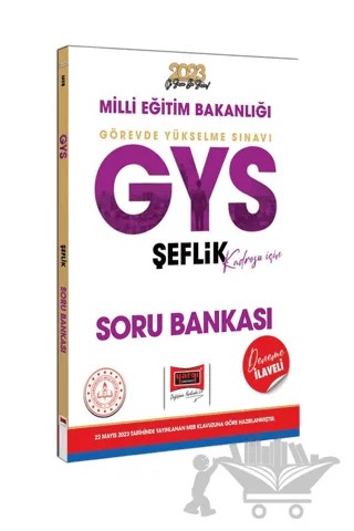 2023 MEB GYS Şeflik Kadrosu İçin Deneme İlaveli Soru Bankası – Kolektif – Yargı Yayınevi kitap kapağı