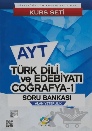 AYT Türk Dili ve Edebiyatı Coğrafya - 1 Soru Bankası – Kolektif – Fdd Yayınları kitap kapağı
