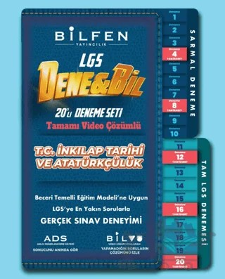 8.Sınıf Denebil T.C İnkılap Tarihi ve Atatürkçülük 14'lü Deneme Seti – Kolektif – Bilfen Yayıncılık kitap kapağı