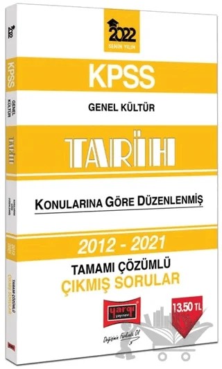 2022 KPSS Tarih Çıkmış Sorular Konularına Göre Çözümlü – Kolektif – Yargı Yayınevi kitap kapağı