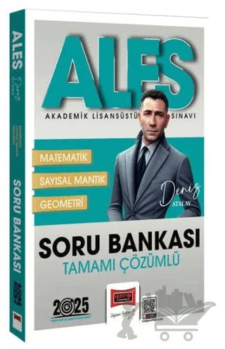 2025 ALES Tamamı Çözümlü Matematik-Geometri-Sayısal Mantık Soru Bankası – Deniz Atalay – Yargı Yayınevi kitap kapağı