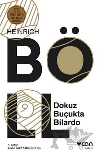 Dokuz Buçukta Bilardo – Heinrich Böll – Can Yayınları kitap kapağı