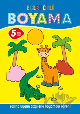 Eğlenceli Boyama - 5 Yaş Üstü 4'lü Pastel Boya Hediyeli – Muhammet Cüneyt Özcan – Parıltı Yayınları kitap kapağı
