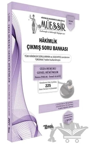 Müessir Ceza Hukuku Genel Hükümler – Hamza Parlak, İsmail Alagöz – Temsil Kitap kitap kapağı