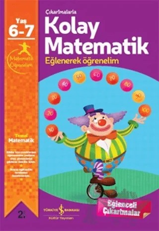 Çıkartmalarla Kolay Matematik 6-7 Yaş – Jo Chambers – İş Bankası Kültür Yayınları kitap kapağı