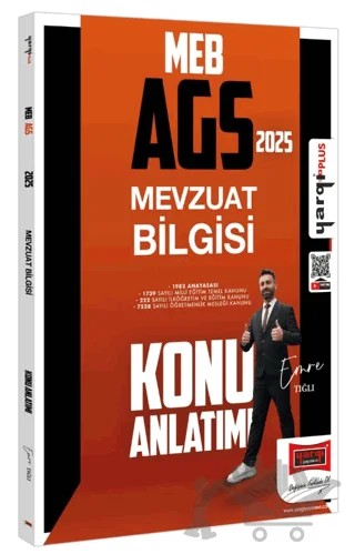 2025 MEB-AGS Mevzuat Bilgisi Konu Anlatımı – Emre Tığlı – Yargı Yayınevi kitap kapağı