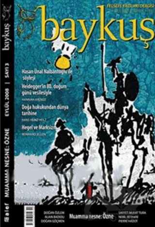 Baykuş Felsefe Yazıları Dergisi Sayı: 3 – Alef Yayınevi kitap kapağı