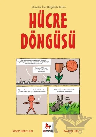 Hücre Döngüsü - Gençler İçin Çizgilerle Bilim – Joseph Midthun – Almidilli kitap kapağı