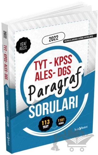 2022 TYT-KPSS-ALES-DGS Paragraf Soru Bankası – Kolektif – Tercih Akademi Yayınları kitap kapağı
