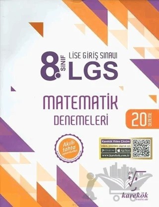 8. Sınıf LGS Matematik Denemeleri – Kolektif – Karekök Yayıncılık kitap kapağı
