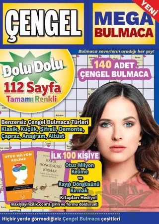 Mega Çengel Bulmaca 22 – Bertan Kodamanoğlu – Maxi Yayıncılık kitap kapağı