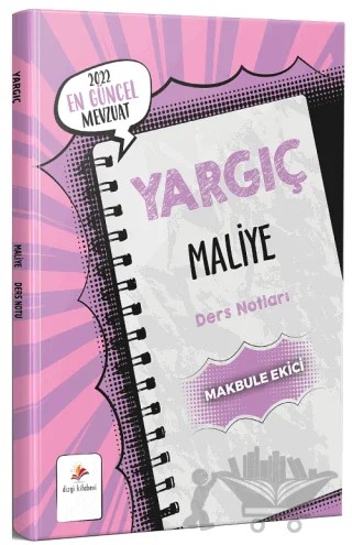 2022 Yargıç Maliye Ders Notları – Makbule Ekici – Dizgi Kitap kitap kapağı