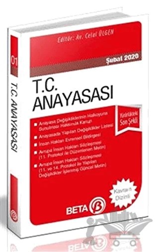 T.C. Anayasası (Şubat 2020) – Celal Ülgen – Beta Yayınevi kitap kapağı