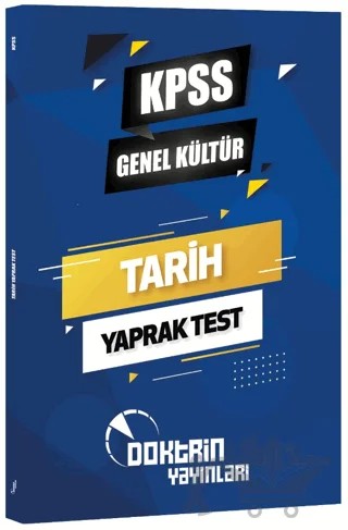 KPSS Tarih Yaprak Test – Cavit Ardıç – Doktrin Yayınları kitap kapağı