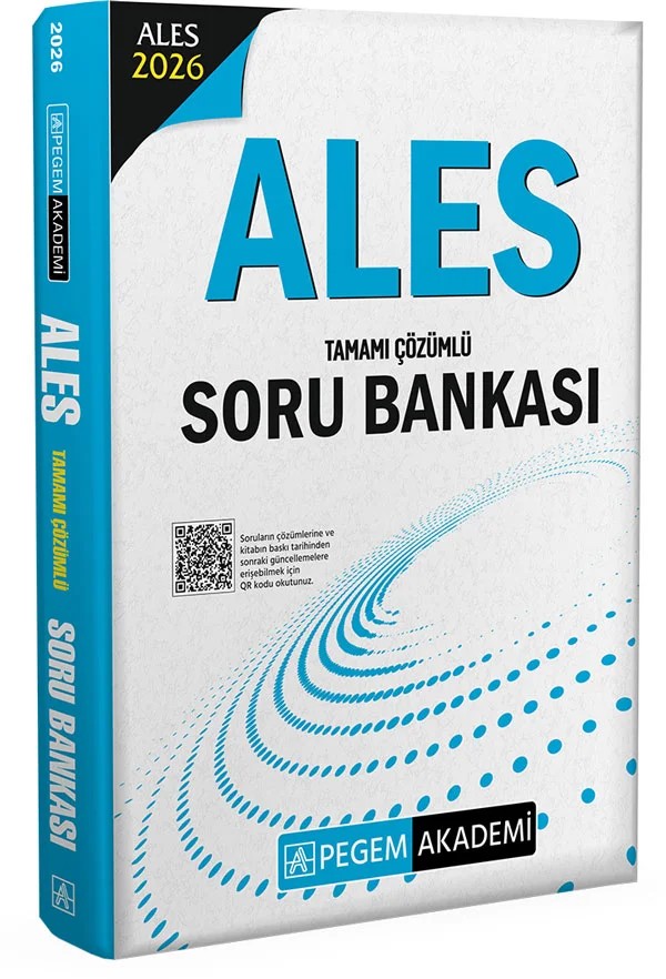 2026 ALES Tamamı Çözümlü Soru Bankası – Pegem Akademi Yayıncılık kitap kapağı