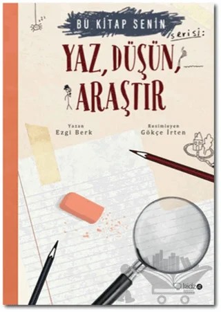 Yaz Düşün Araştır – Ezgi Berk – Redhouse Kidz Yayınları kitap kapağı
