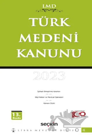 Türk Medeni Kanunu – Mutlu Dinç – Seçkin Yayıncılık kitap kapağı