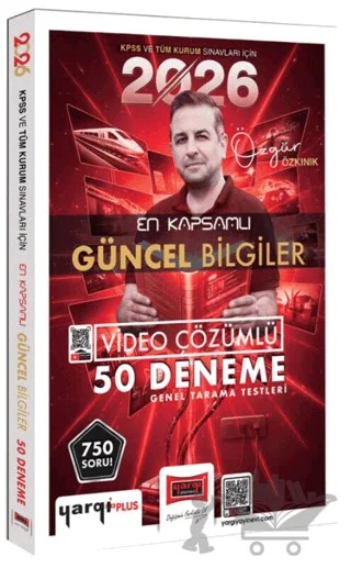 2026 KPSS ve Tüm Kurum Sınavları İçin En Kapsamlı Güncel Bilgiler 50 Deneme – Özgür Özkınık – Yargı Yayınevi kitap kapağı