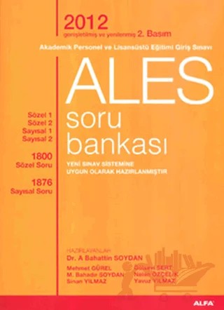 ALES Soru Bankası – Kolektif – Alfa Yayınları kitap kapağı