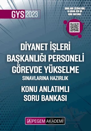 2023 Diyanet İşleri Başkanlığı Personeli Görevde Yükselme Sınavlarına Hazırlık Konu Anlatımlı Soru Bankası – Kolektif – Pegem Akademi Yayıncılık kitap kapağı