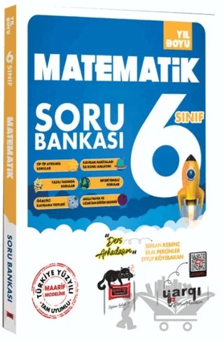 6. Sınıf Matematik Yıl Boyu Soru Bankası – Kolektif – Yargı Yayınevi kitap kapağı