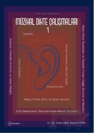 Müzikal Dikte Çalışmaları 1 – Utkan Baykal Demir – Fenomen Yayıncılık kitap kapağı