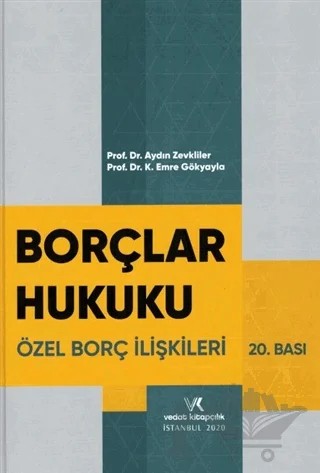 Borçlar Hukuku – Aydın Zevkliler, K. Emre Gökyayla – Vedat Kitapçılık kitap kapağı