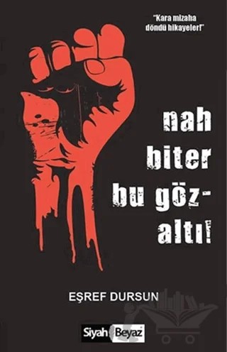 Nah Biter Bu Gözaltı! – Eşref Dursun – Siyah Beyaz Yayınları kitap kapağı