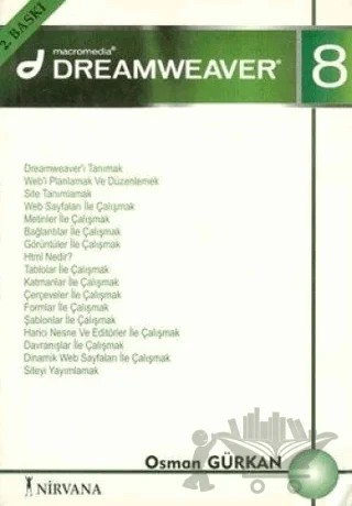 Macromedia Dreamweaver 8 – Osman Gürkan – Nirvana Yayınları kitap kapağı
