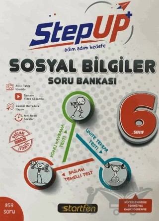 6. Sınıf Sosyal Bilgiler StepUp Soru Bankası – Kolektif – Startfen Yayınları kitap kapağı