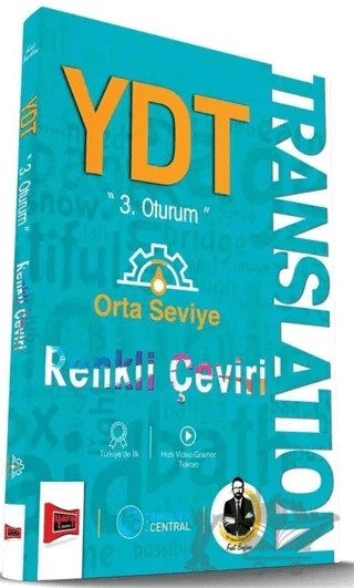 YKS 3. Oturum YDT Translation Orta Seviye Renkli Çeviri Yargı Yayınları – Fuat Başkan – Yargı Yayınevi kitap kapağı