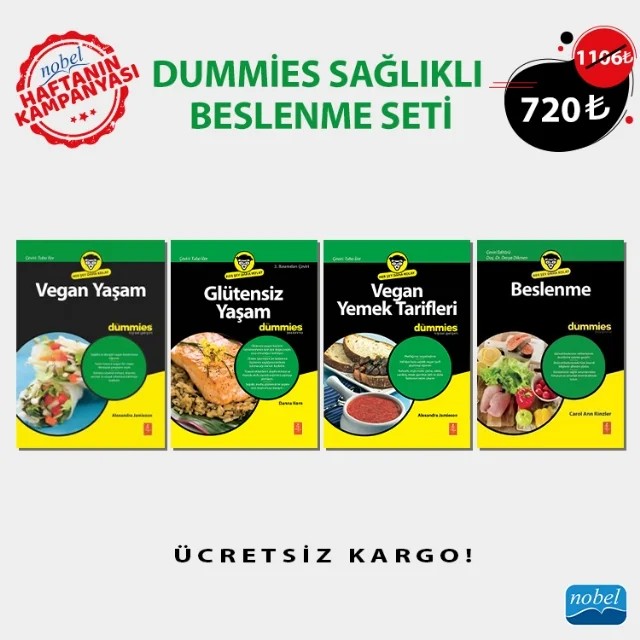 DUMMİES SAĞLIKLI BESLENME SETİ – Carol Ann Rinzler Alexandra Jamieson Danna Korn Alexandra Jamieson – Haftanın Kampanyası kitap kapağı