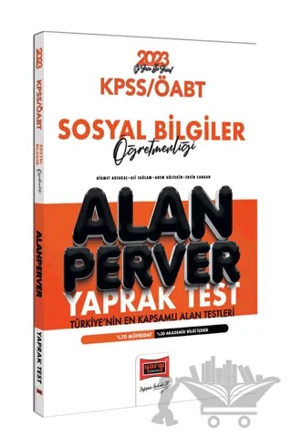Yargı Yayınları 2023 KPSS ÖABT Sosyal Bilgiler Öğretmenliği Alanperver Yaprak Test – Kolektif – Yargı Yayınevi kitap kapağı