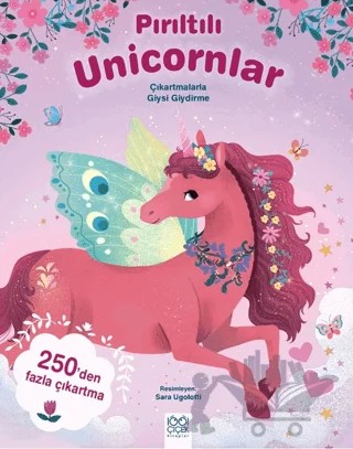 Pırıltılı Unicornlar – Çıkartmalarla Giysi Giydirme – Kolektif – 1001 Çiçek Kitaplar kitap kapağı