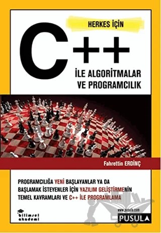 Herkes İçin C++ ile Algoritmalar ve Programcılık – Fahrettin Erdinç – Pusula Yayıncılık kitap kapağı