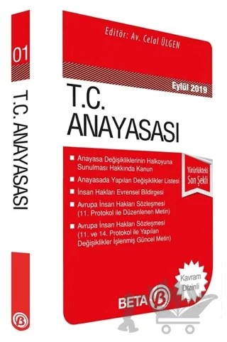 T.C. Anayasası (Ocak 2019) – Celal Ülgen – Beta Yayınevi kitap kapağı