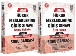 Hukuk Meslekleri Giriş Sınavına Hazırlık Tamamı Çözümlü Soru Bankası 1-2 – Kolektif – Data Yayınları kitap kapağı