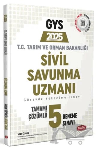 Tarım ve Orman Bakanlığı Sivil Savunma GYS Tamamı Çözümlü 5 Deneme Sınavı – Kollektif – Data Yayınları kitap kapağı