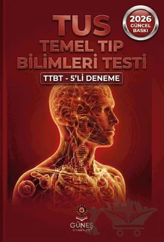 TUS Temel Tıp Bilimleri Testi TTBT 5'li Deneme – Kolektif – Güneş Kitabevleri Yayınları kitap kapağı