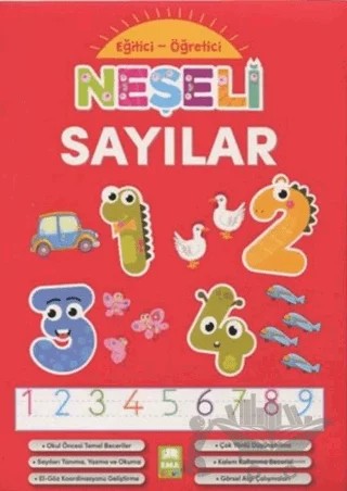 Neşeli Sayılar - Eğitici Öğretici – Kolektif – Ema Çocuk kitap kapağı