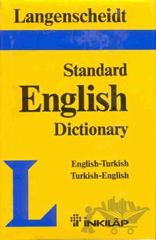 Langenscheid Standard English Dictionary English-Turkish Turkish-English – Resuhi Akdikmen – İnkılap Kitabevi kitap kapağı