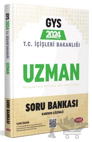 T.C. İçişleri Bakanlığı Uzman GYS Soru Bankası - Karekod Çözümlü – Kolektif – Data Yayınları kitap kapağı