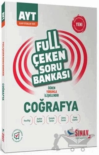 2019 AYT Coğrafya Full Çeken Soru Bankası – Kolektif – Sınav Yayınları kitap kapağı